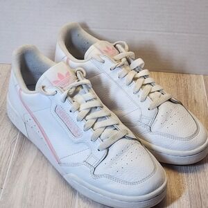 Women's Adidas continental 80s true pink white sneakers Size 9.5